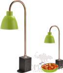 Wood Grain Square Seat Green Steel Marquise Gilt Warm Vegetable Lamp, 220v/250w, 420x205x925mm