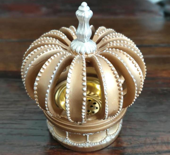 Rasin Ornaments Resin Decorations Creative Decoration Artistic Decoration
Tiara   L12*W12*H14, Gold