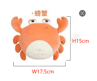 Soft Toys-Crab, Orange, L12.5*W1.5cm