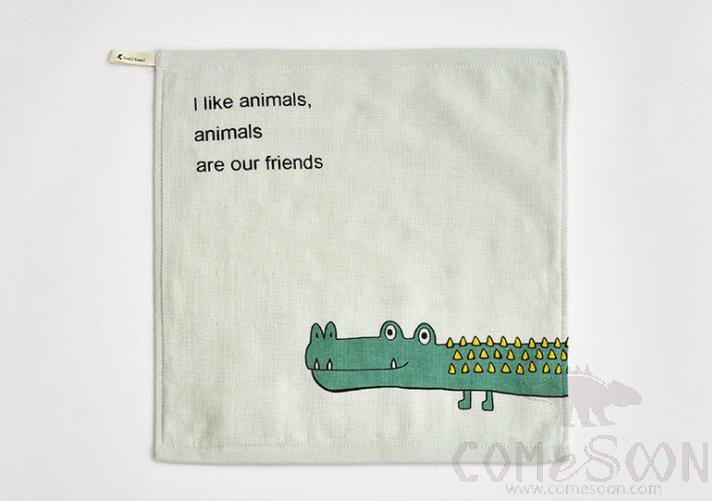 Cartoon Towel, Cotton, 34*34cm