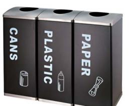 Outdoor Trash Can, Stoving Varnish, L295 * W295 * H740mm product image