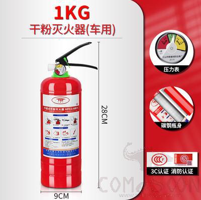 Portable Dry Powder Fire Extinguisher, 1KG, D 9*H 28cm