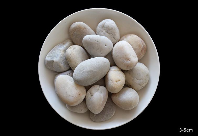 White Pebbles, Diameter 30-50mm