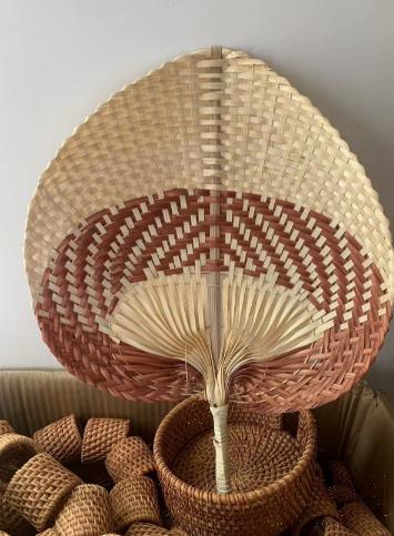 Hand-Woven Fan, Bamboo, 29*39cm