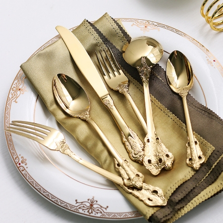Luxury Golden Table Fork, 205mm