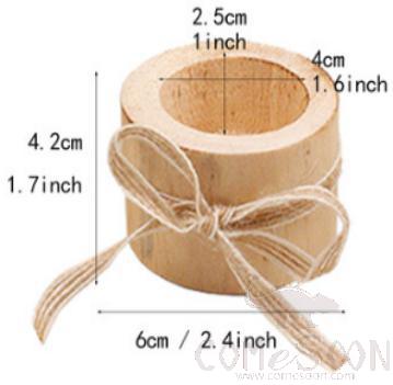 Wood Candle Stand Small Size D6cm