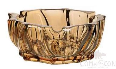 Bm Series Amber 11.4cm Swirled Ashtray