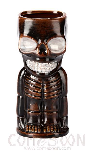 Tiki Mug Black Skull 400ML