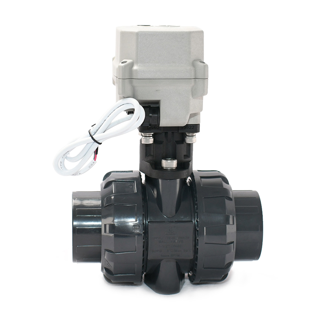 2 Way Upvc Electric Ball Valve, Dn40, Ac230v