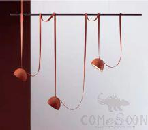 Belt Pendant Light, Leather+ Glass, Ø1200*H2000mm