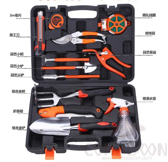 Garden Tools Set 13  Pieces, High Carbon Steel, L31*W7*H23cm