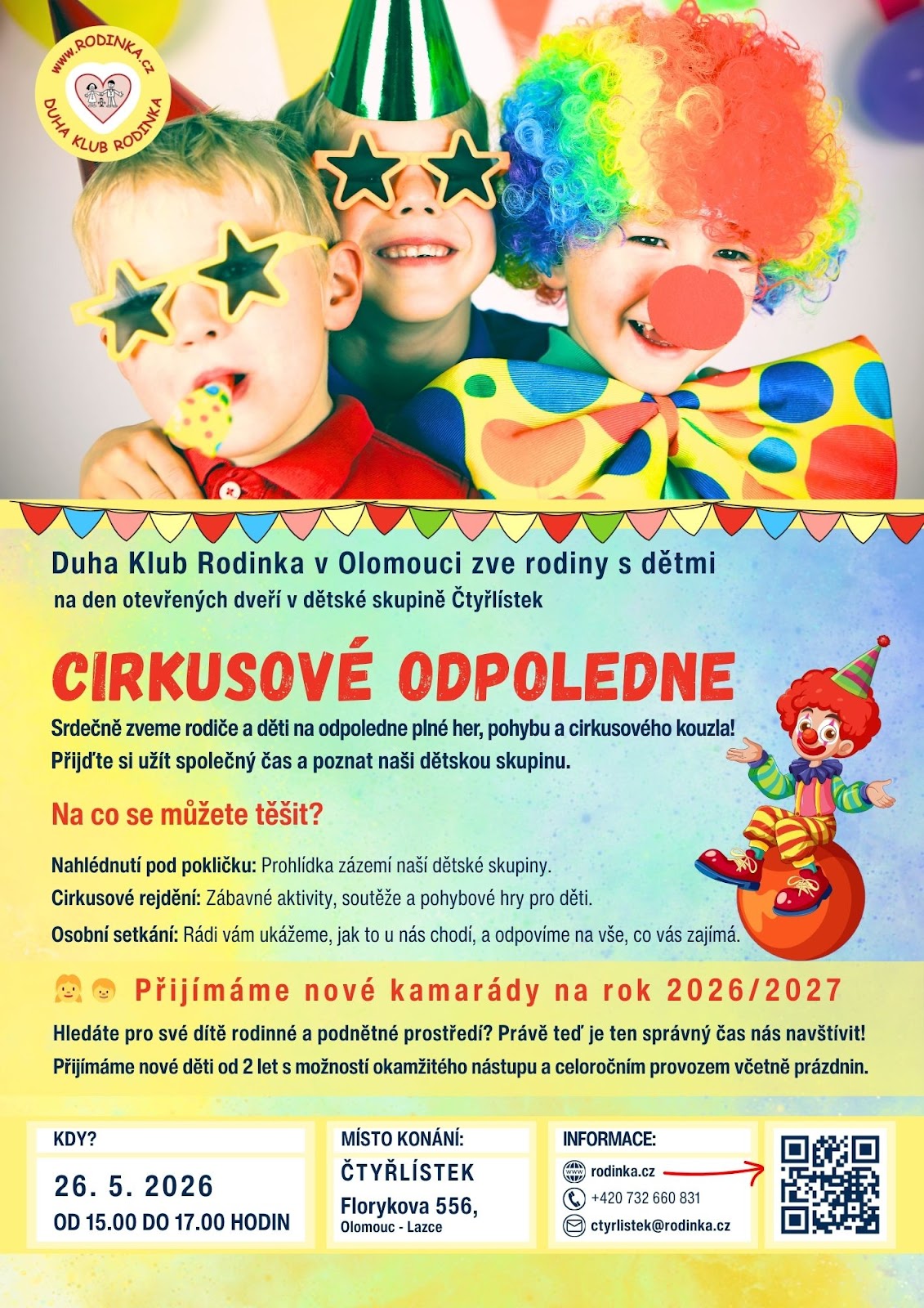 Den otevřených dveří Čtyřlístek Olomouc