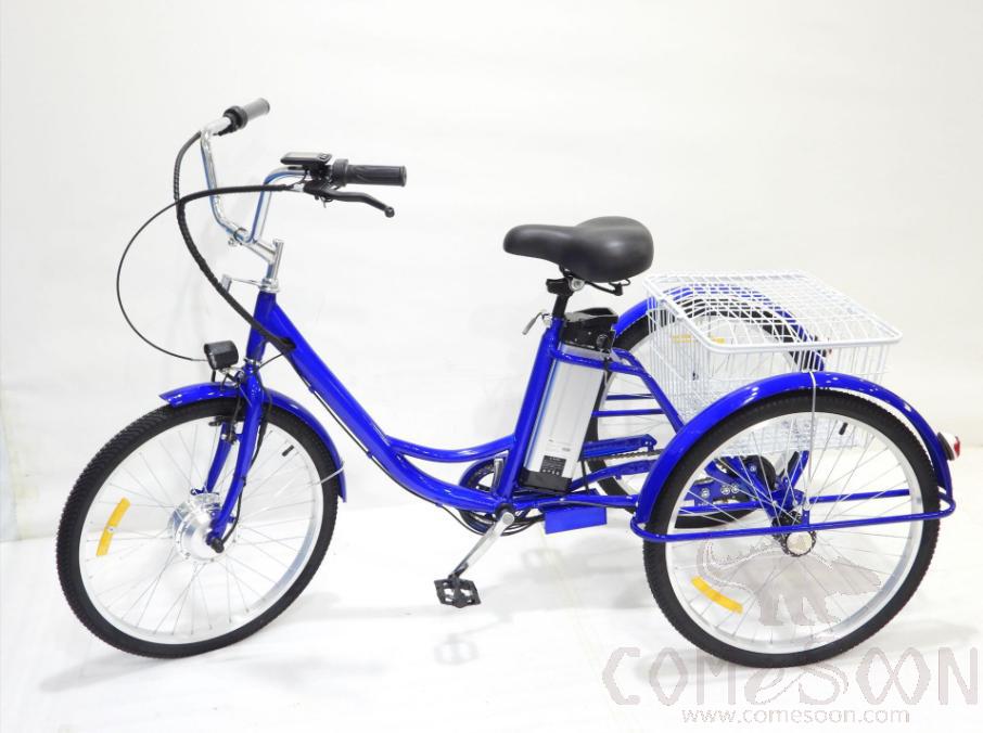 Electric Tricycle, 24", 36v 12a, 350w, Blue