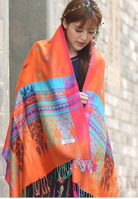 Shawls-70*190cm, 30% Rayon+ 70% Polyester