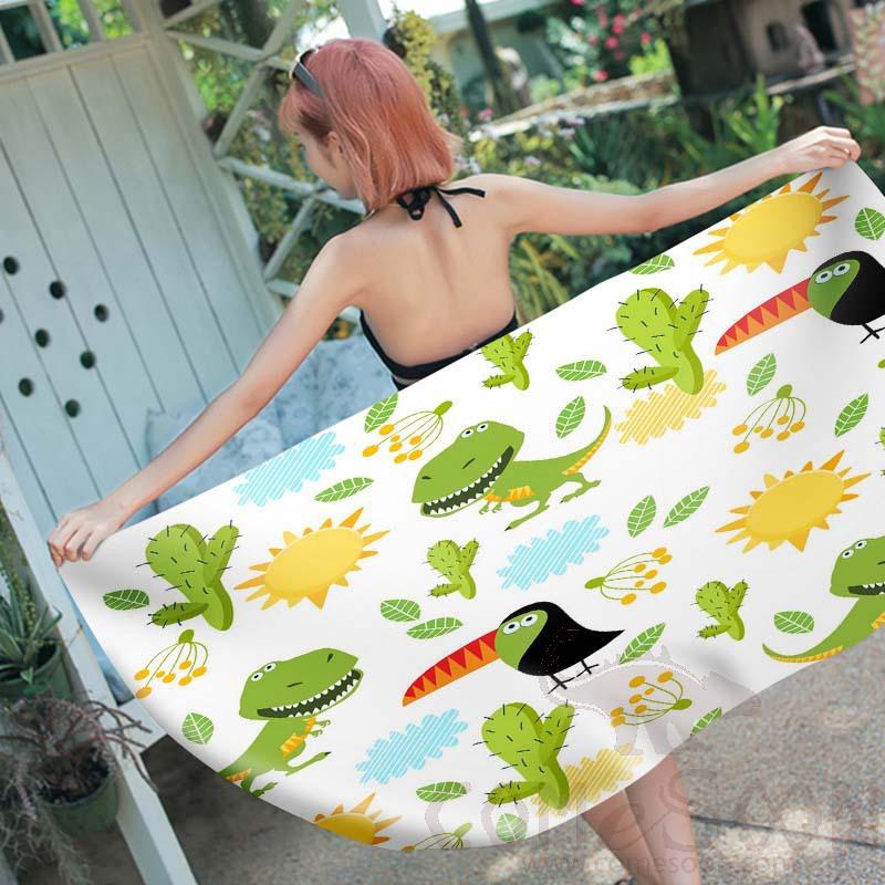Cartoon Beach Towel, Microfiber, 150*70cm