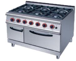 6-Burner Gas Range with Oven 1050×700×(850+ 70)mm product image