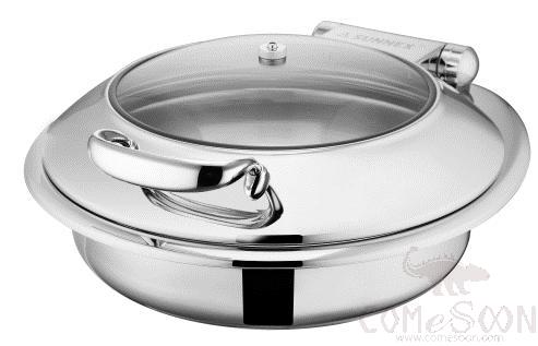 Vienna Range Ss Induction Chafer, Round, 6.8ltr