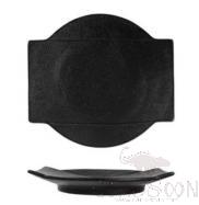Pearl Black Series Irregular-Shaped Plate, 22.5*21*3.5cm