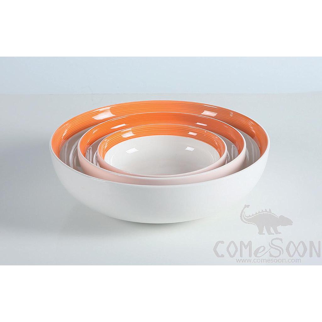 Orange Sleeve Series 9" Narrow Edge Filigree Standing Mouth Bowl
