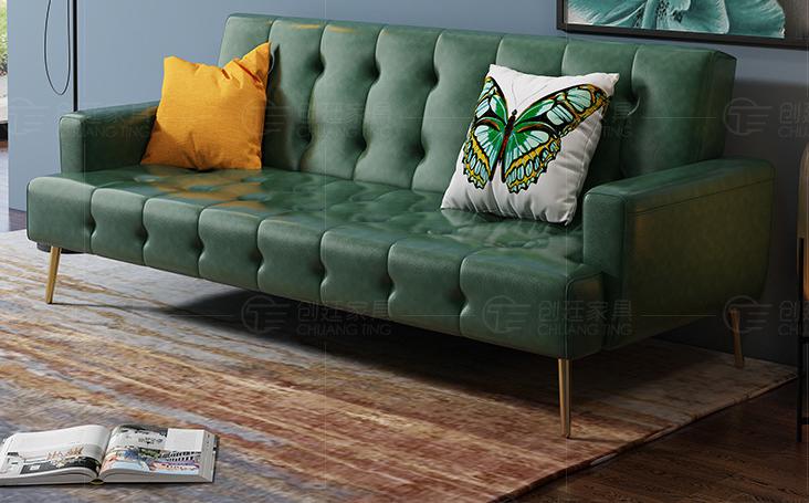Sofa Bed-Microfiber Leather-Sofa:212*80*84cm Bed:181*108cm product image