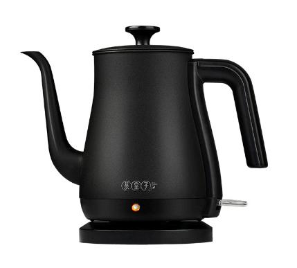 Long Spout Electric Kettle, Black, 1kw, 0.8L, 24*13*22cm product image