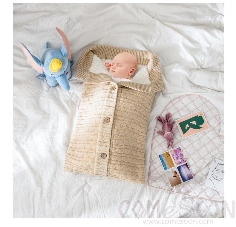 Baby Wrapped Duvet, Acrylic+ Polyester Fiber, 40*70 cm
