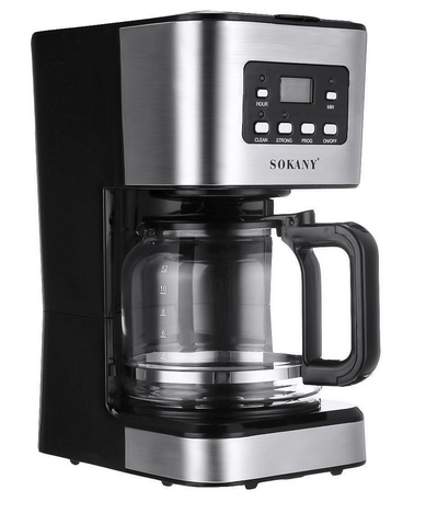 Semi-Automatic Coffee Machine L16*W21.5*H32cm 1500ML 950w Drip Type