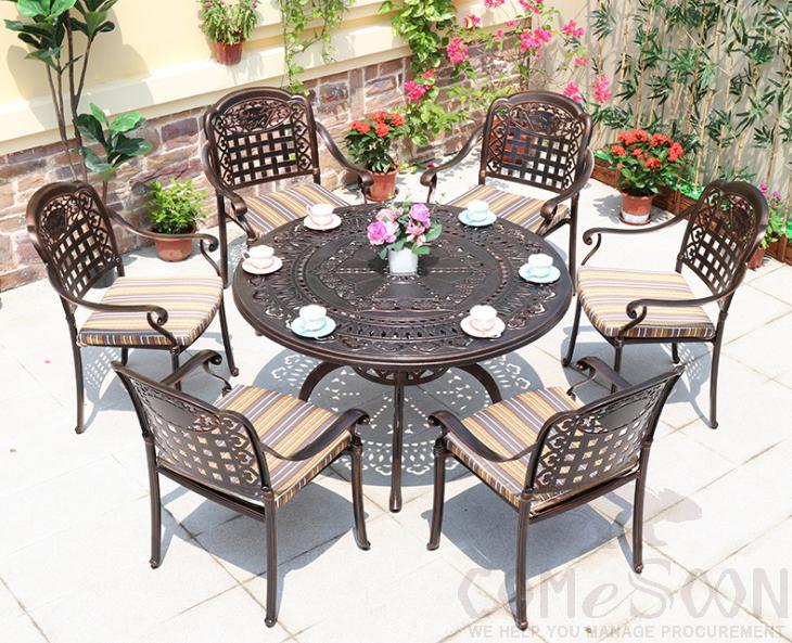 Outdoor Cast Aluminum Tables and Chairs product image