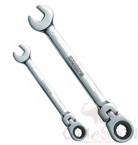 Flexible Head Ratchet Metric Spanner Open End and Ring Wrenches  14mm, Cr-v Chrome Vanadium Steel product image
