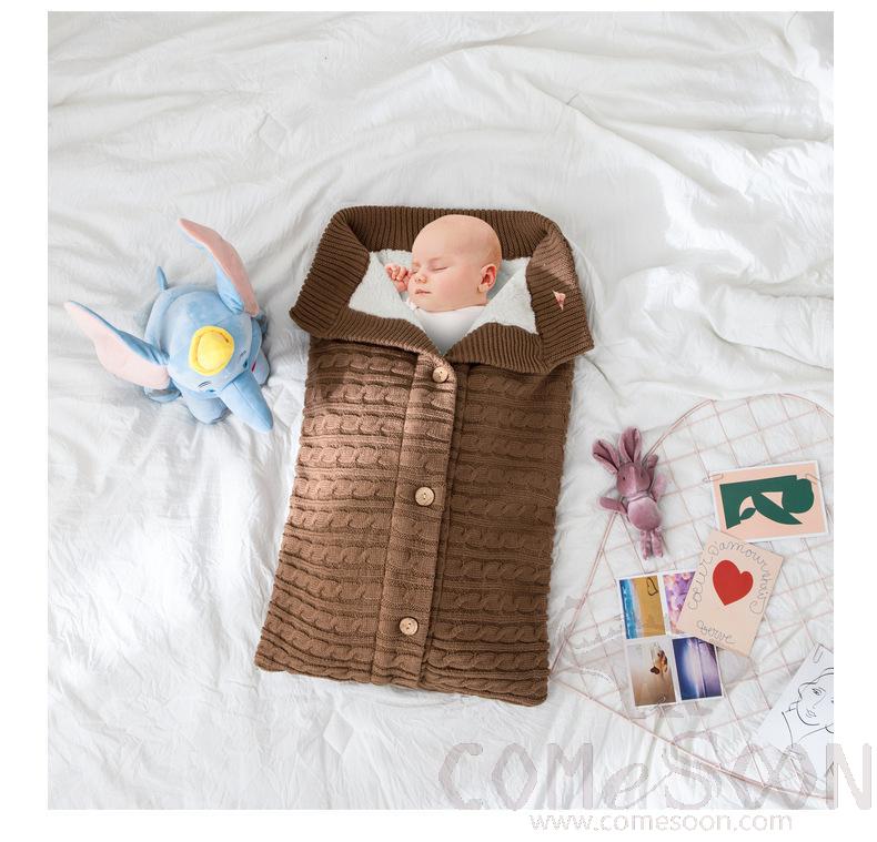 Baby Wrapped Duvet, Acrylic+ Polyester Fiber, 40*70 cm