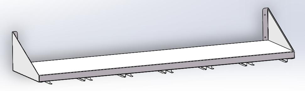 Wall Frame with Rail L1200*W200*H254mm product image