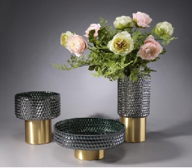 Glass Decorations/glass Vase D12*H27cm