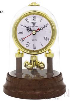 Small Walnut Desk Clock, PVC, L18*W12.5*H24.5cm