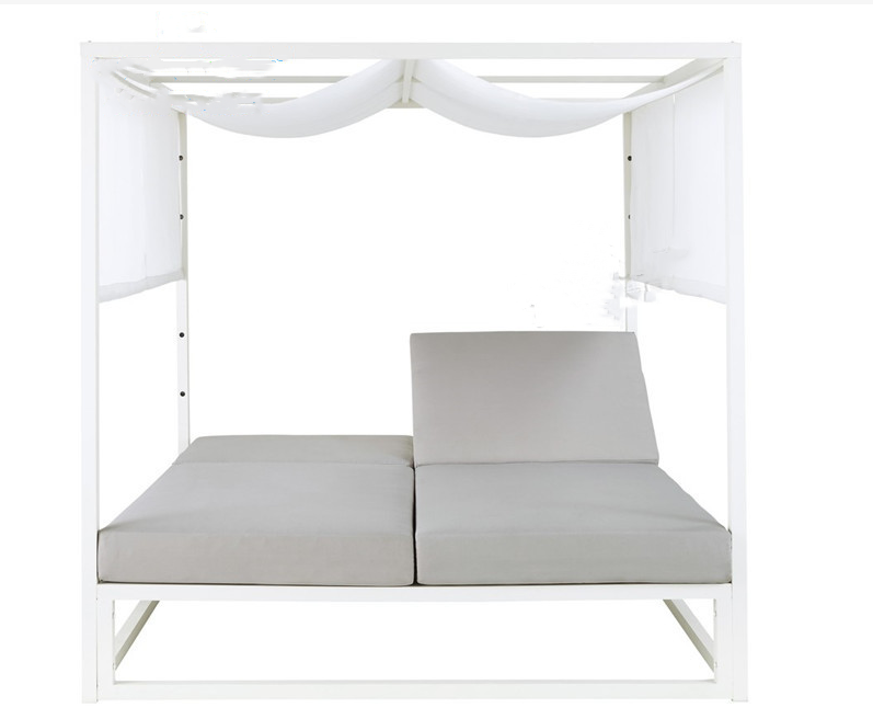 Outdoor Double Sunbed, Aluminum Alloy, W190*L200*H200cm