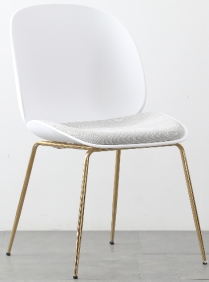 Chair, PP Flexible Packaging Seat Plate+ Galvanized Iron Legs
, L56*W47*H82* Sh45 cm product image