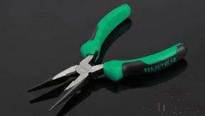 Long Nose Pliers 6", High Carbon Steel+ PP & Tpr Handle