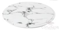 Marbled 13" Plate (Cg12e), White, Mf, Φ325*21mm