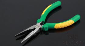 Long Nose Pliers 6", High Carbon Steel+ PP & Tpr Handle