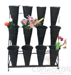 Flower Stand, Metal, 100*65*150cm, Include Bucket