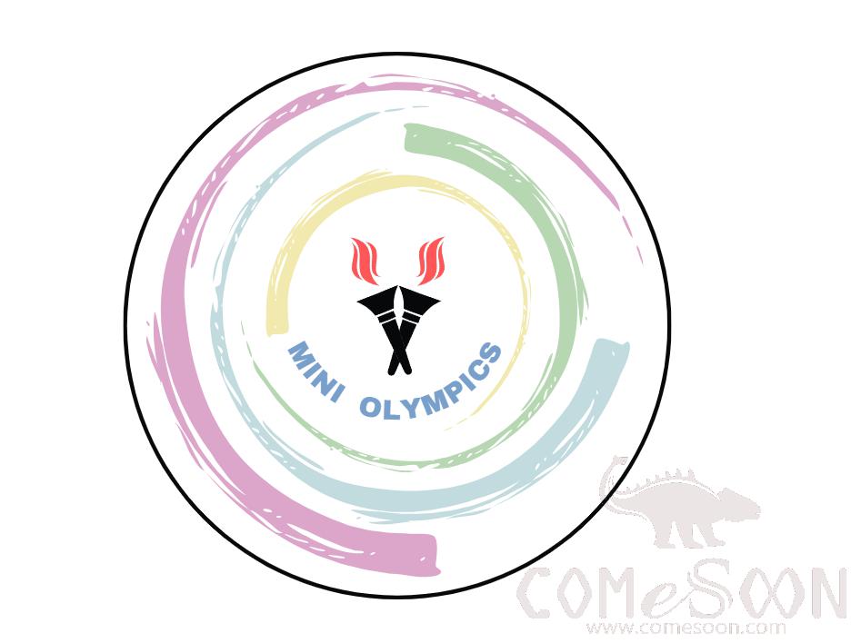 Mini Olympics Flag, 100d Polyester Fabric, 3 Feet, Double-Sided Digital Printing