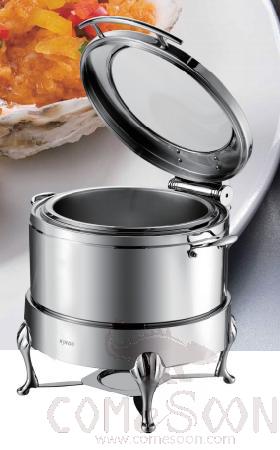 Round 30cm Glass Lid Vision Induction Chafing Dish, 12L, L490*W490*H410mm