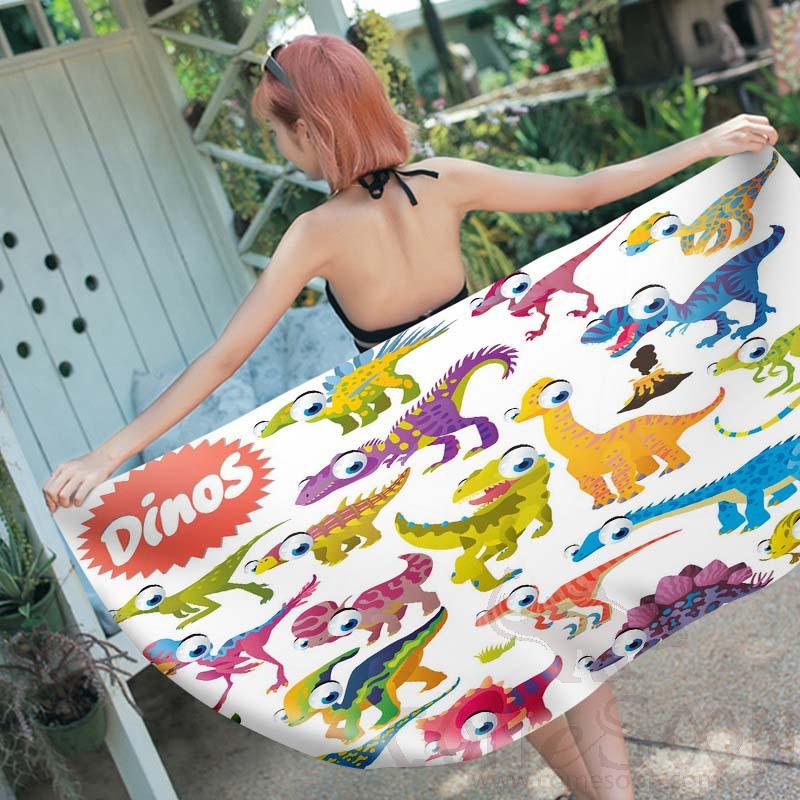 Cartoon Beach Towel, Microfiber, 150*70cm