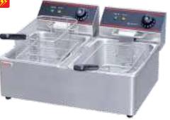 Electric 2-Tank Fryer 550×410×285mm