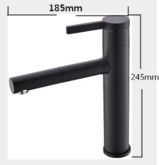 Pull sink faucet-brass