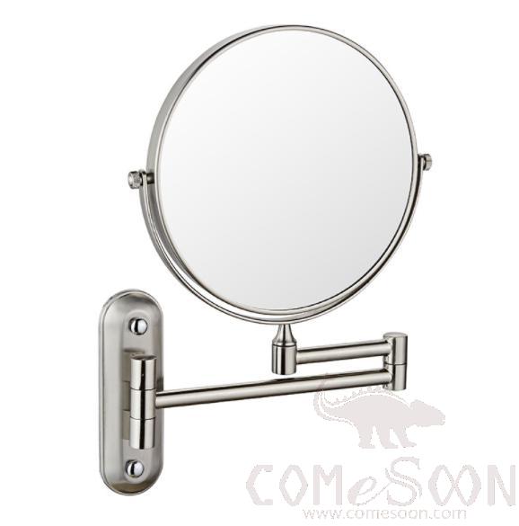 Makeup Mirror-W/o Led / Double-Sided Mirror - Brushed Finish - 8 inch (20cm) Single - Copper+ SUS304+ Zinc Alloy