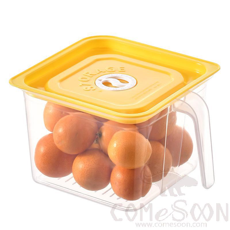 Food Storage Box Yellow-
W15*L15*H10 cm, PP