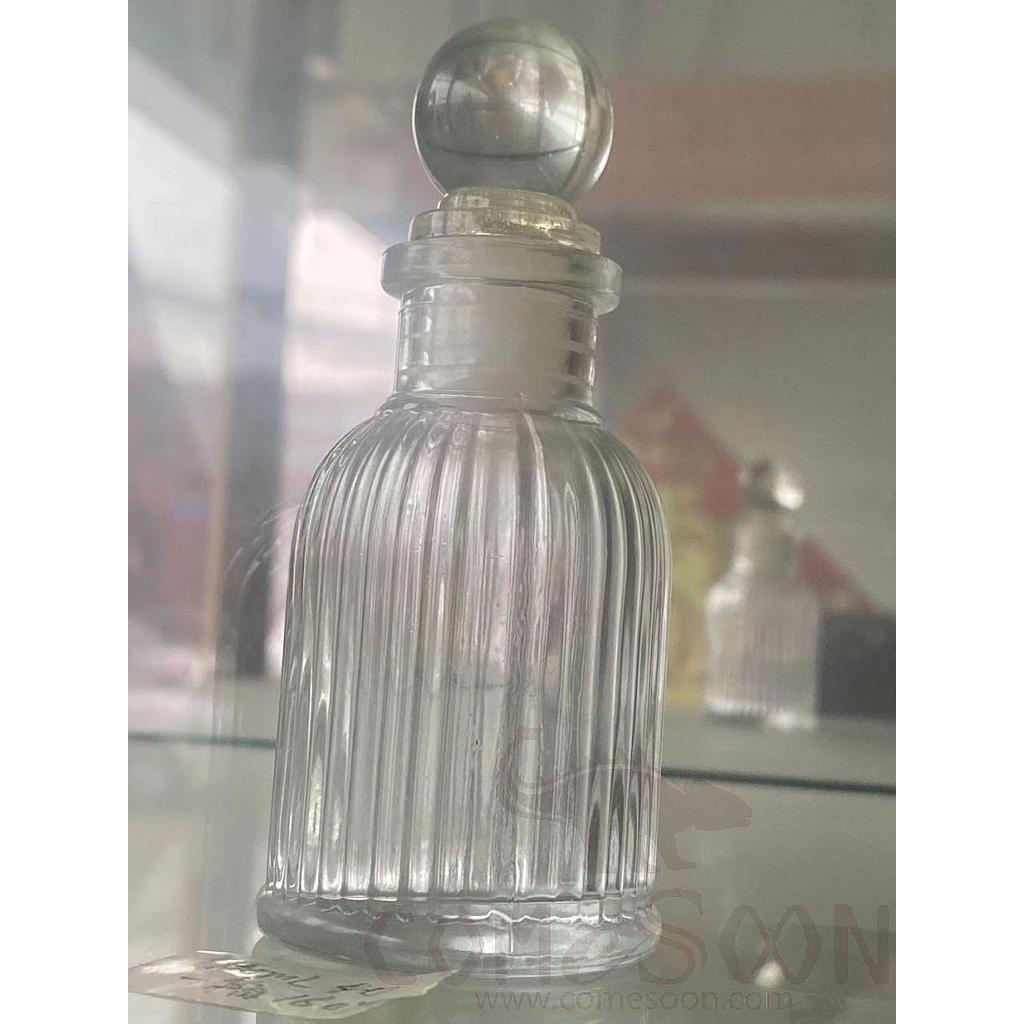 Vertical Bar Roman Pillar Shaped Aromatic Glass Bottle, 200ML