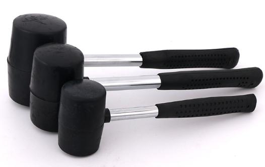 Rubber Hammer 750G, Rubber+ Steel Handle