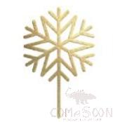 Acrylic Cake Decoration Card, 10cm, Snowflake