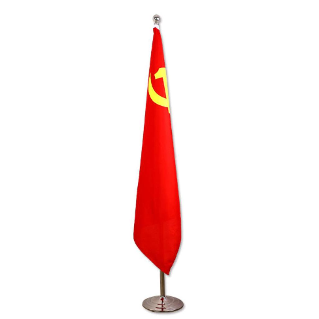 Country Flag Stand, 2.6 m, Silver